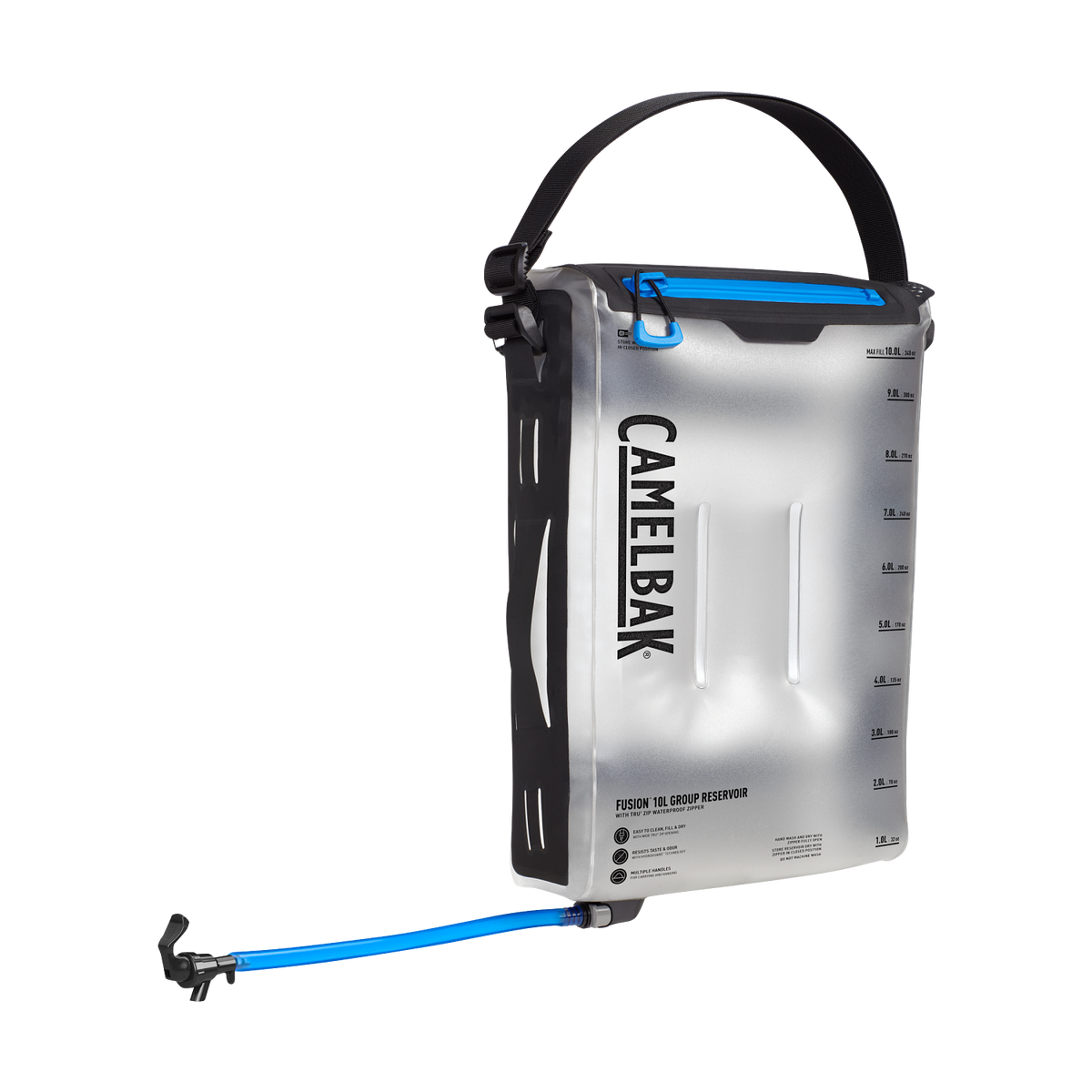 Fusion 10L Group Reservoir with Tru Zip Waterproof Zipper, Clear